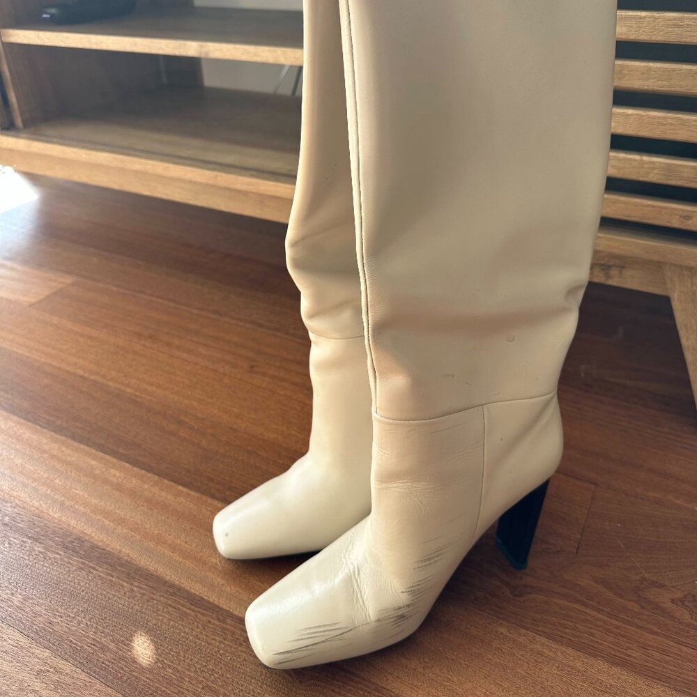 Raye X Revolve Devinn High Heeled Boot In Bone - image 2